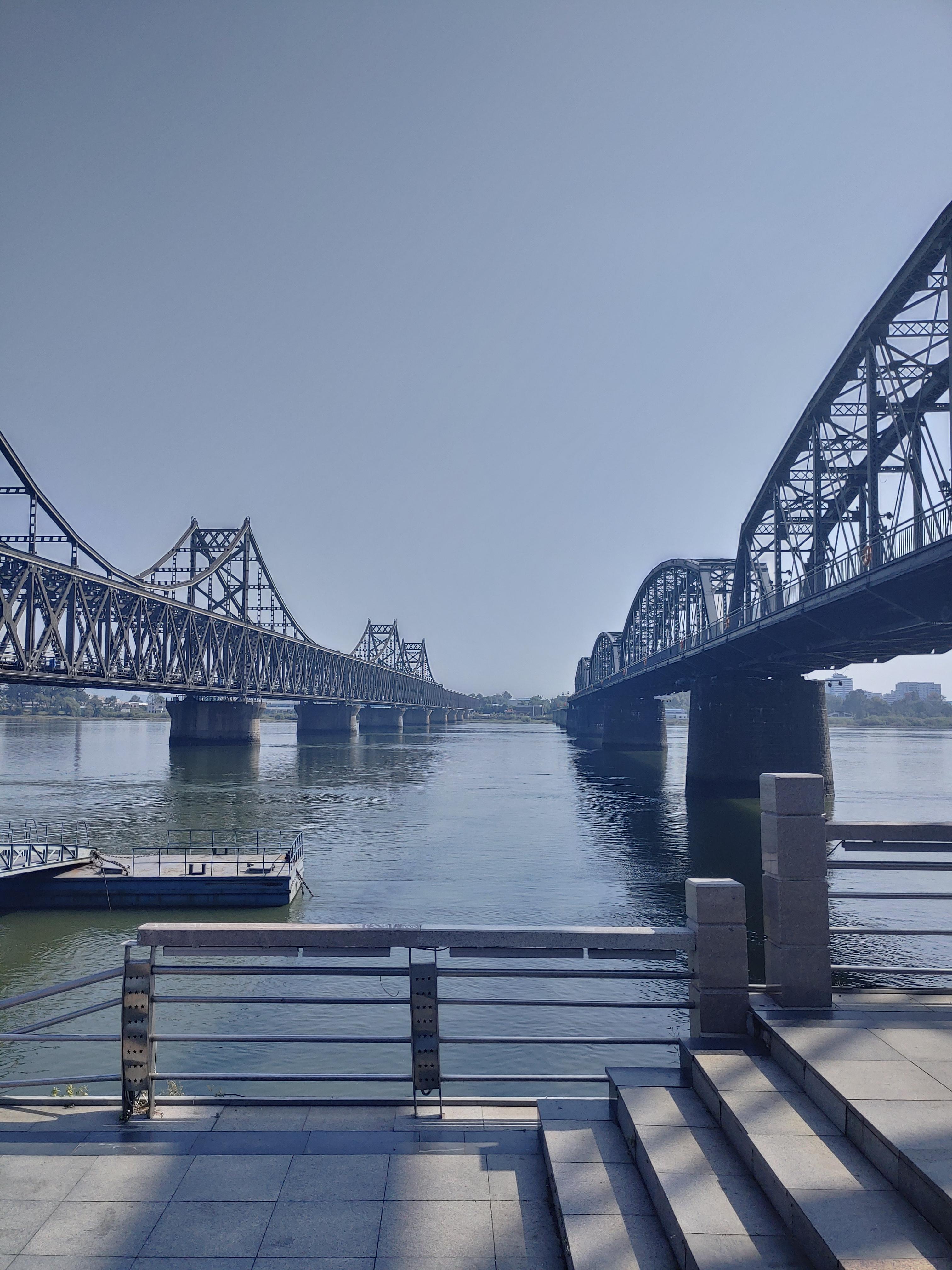 압록강 2개의 철교