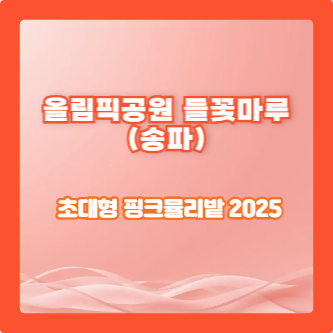 올림픽공원 들꽃마루 (송파) – 초대형 핑크뮬리밭 2025