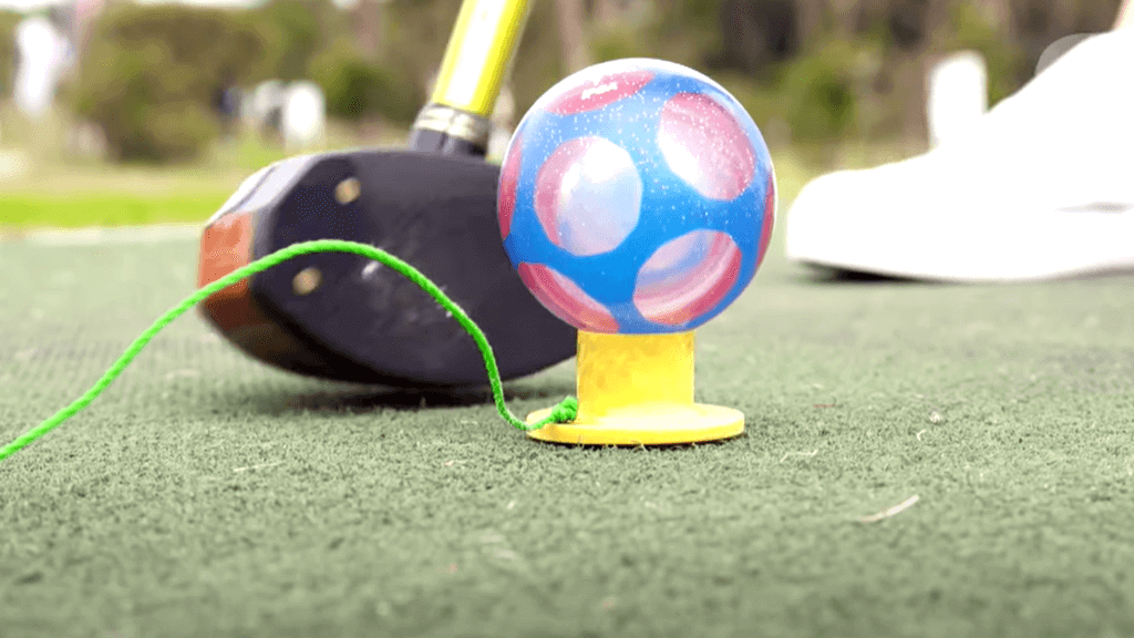 파크골프 티샷 어드레스 이미지