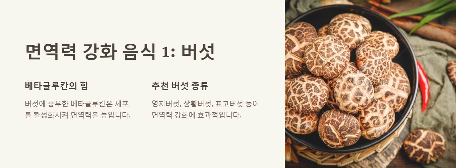 면역력에 좋은 음식