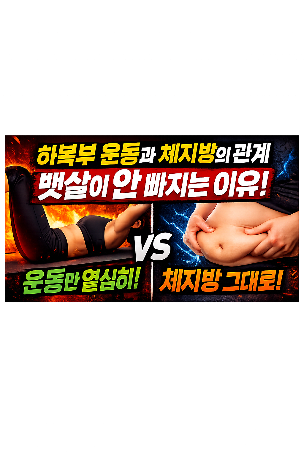 하복부 운동과 체지방의 관계: 아랫배 운동해도 뱃살이 안 빠지는 이유