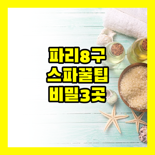 파리 8구 호텔 3곳 스파 가성비 비..