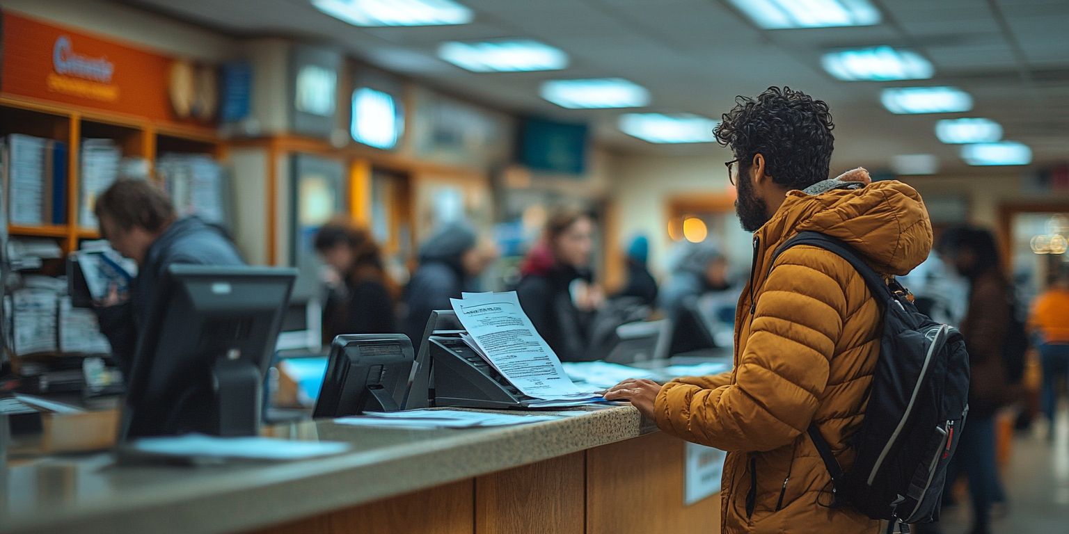 서류 준비하는 이미지