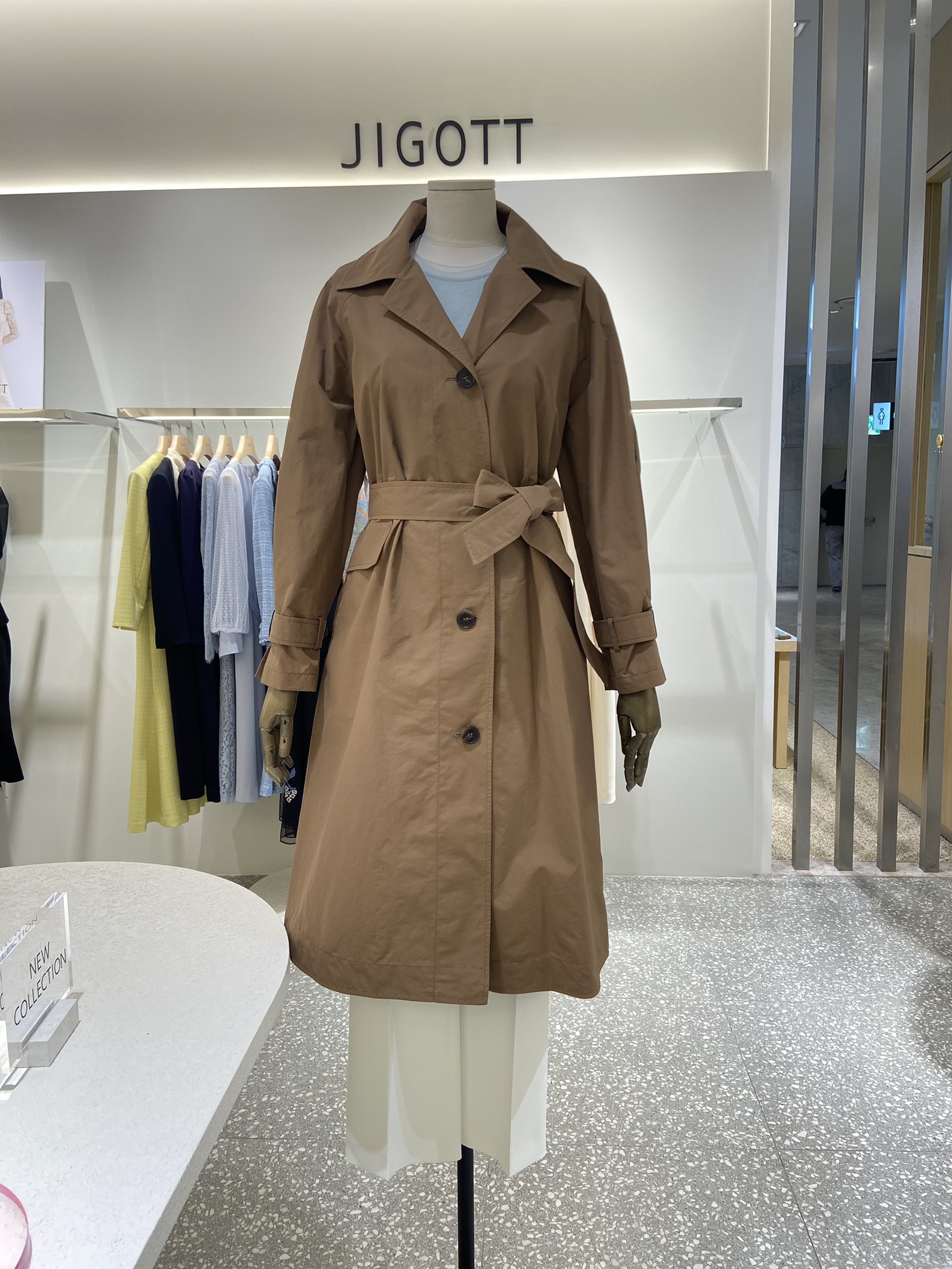 지고트 JIGOTT 루즈핏 트렌치코트 JL3E0TC03