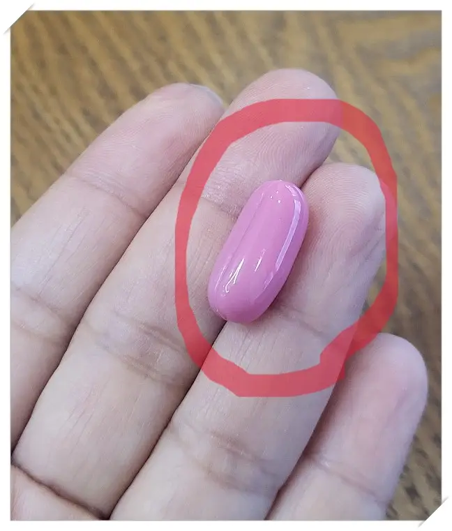 탁센-레이디-핑크색-알약모양