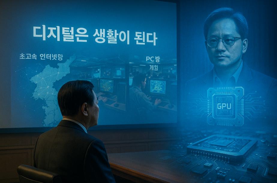 이건희 회장의 비전을 시각화한 장면