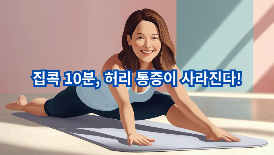 하루 10분 집에서 하는 허리 통증 완화