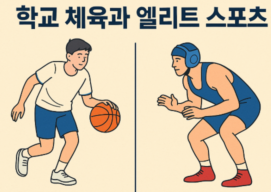 학교 체육 과 엘리트 스포츠 관련 사진