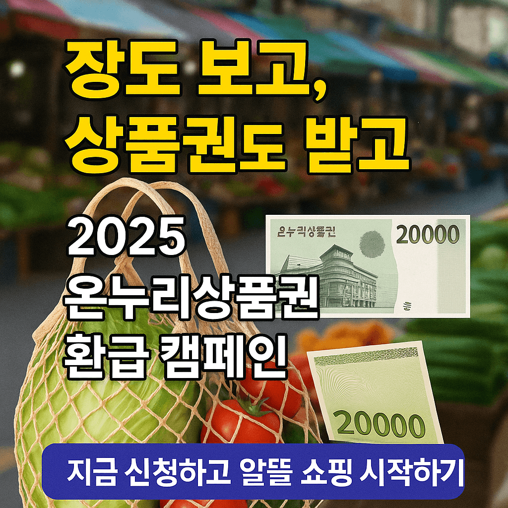 정부 지원으로 최대 2만 원 상품권 지급