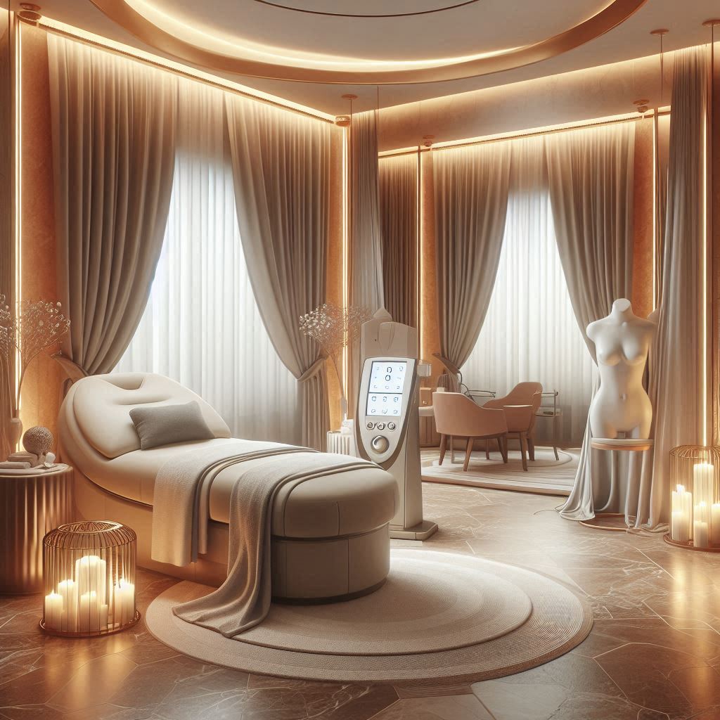 피부,체형관리 샵 배경