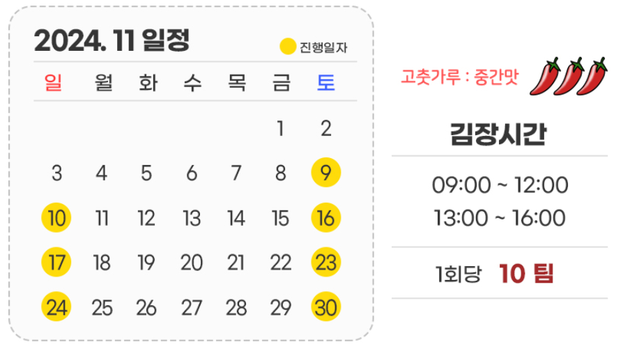 양달농장 체험 진행일정 입니다.