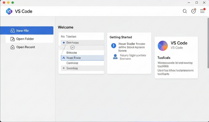 VS Code 초기 실행 화면