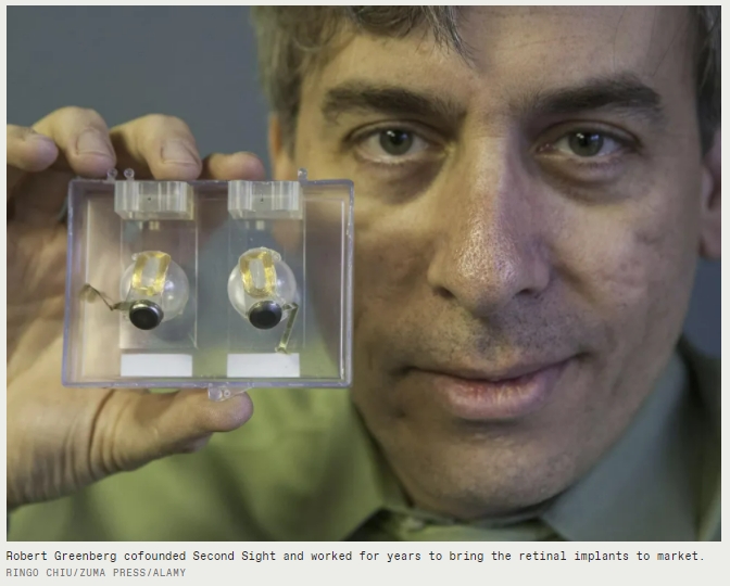 망막 이식시스템 시술자의 절망 그리고 개발회사의 파산 VIDEO: THEIR BIONIC EYES ARE NOW OBSOLETE AND UNSUPPORTED