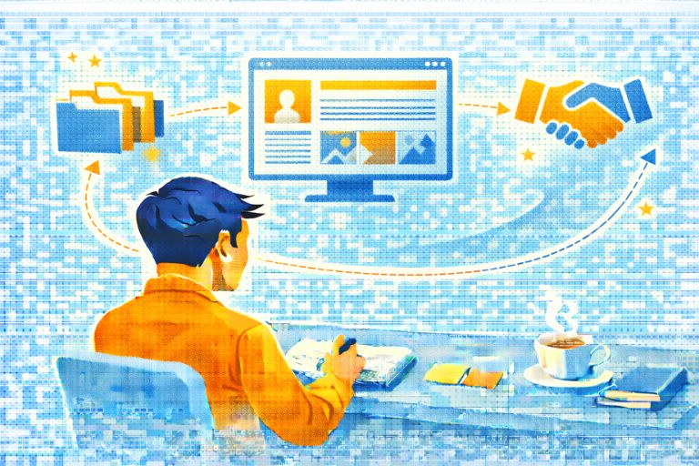 셀프 브랜딩과 온라인 포트폴리오 관련 이미지