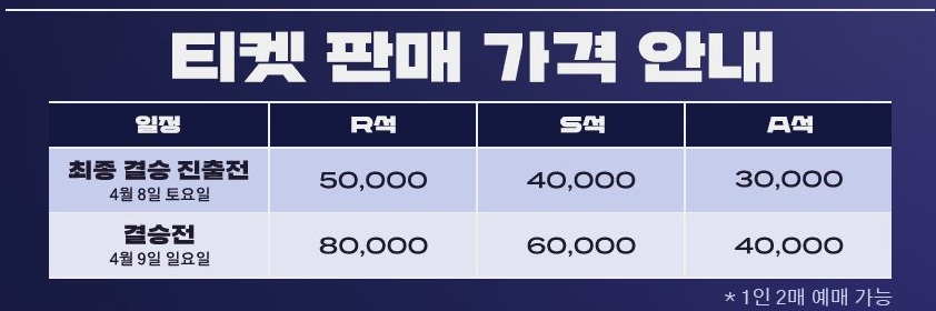 가격표