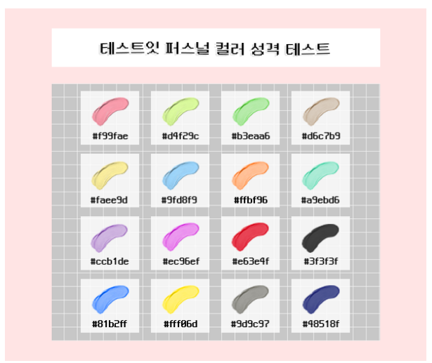 테스트잇 퍼스널 컬러 성격 테스트