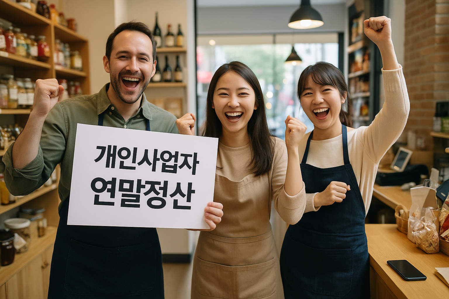개인사업자 연말정산 환급 관련 사진첨부