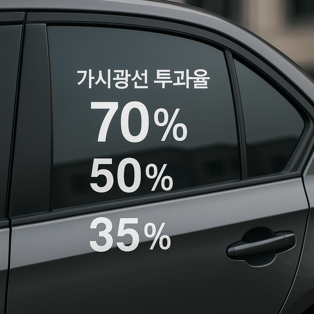 자동차 썬팅 관련 사진