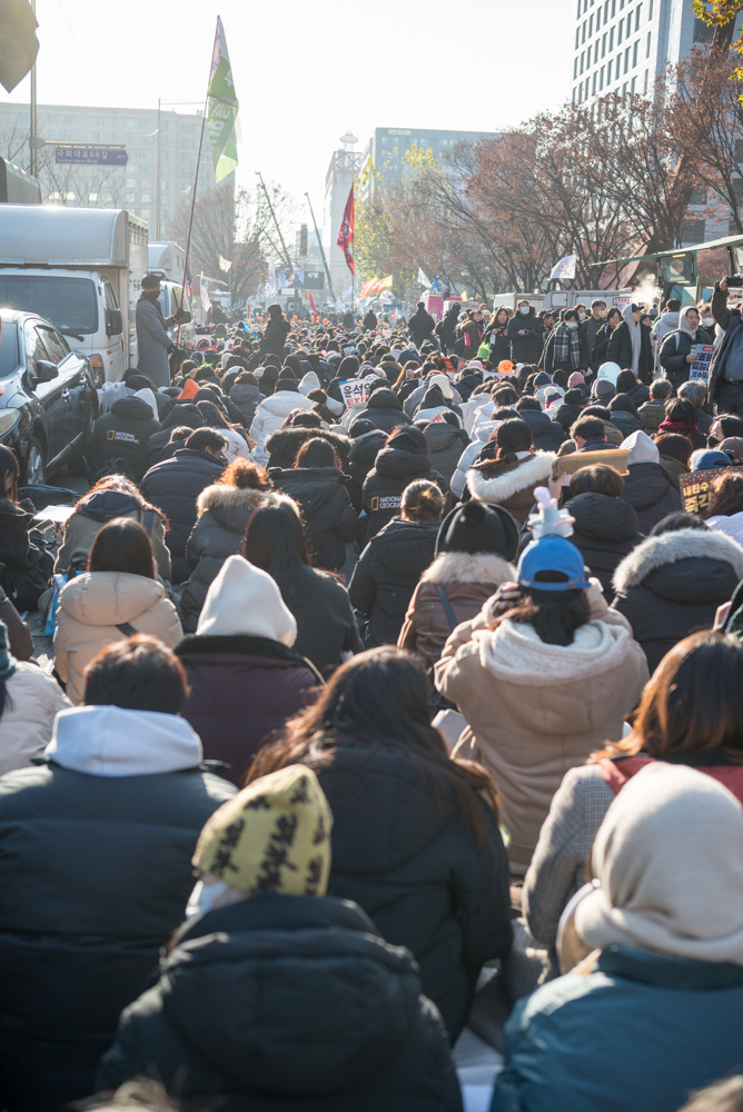 여의도 탄핵 찬성 시위