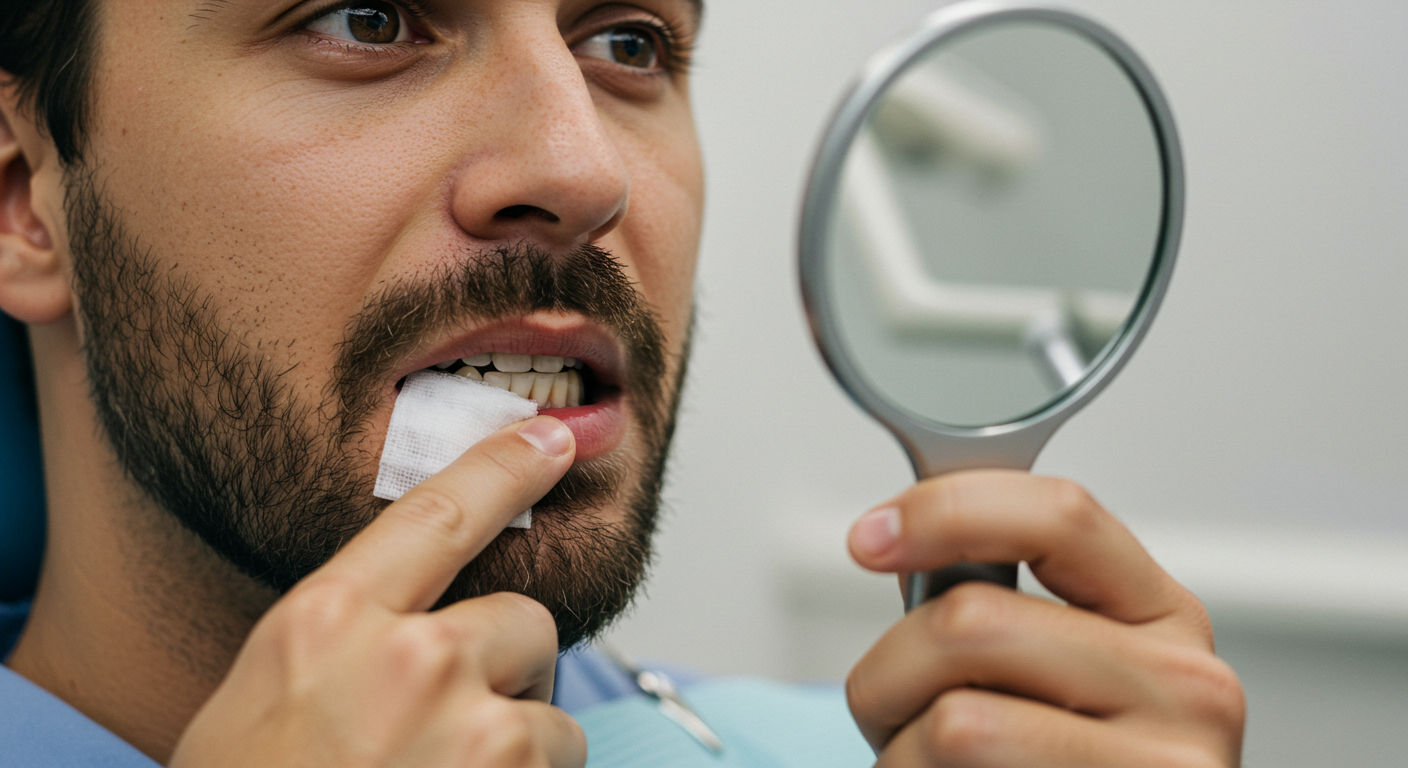 사랑니 발치 부위가 검게 보이는 이유