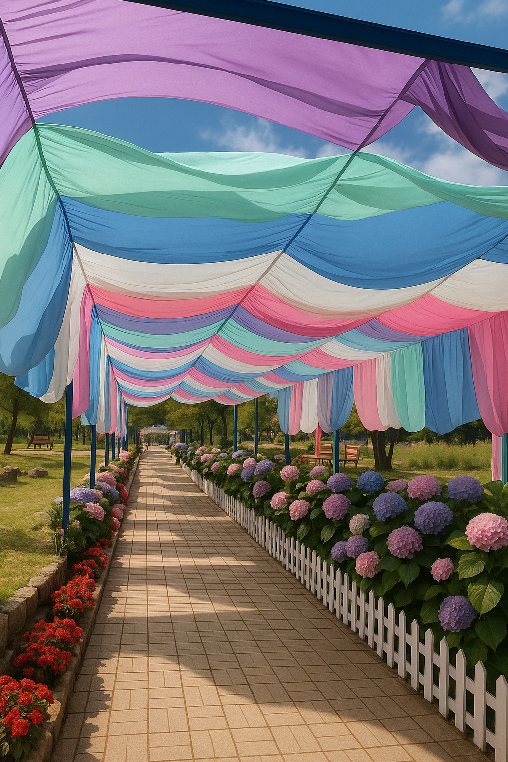 전남 강진 수국길축게 사진