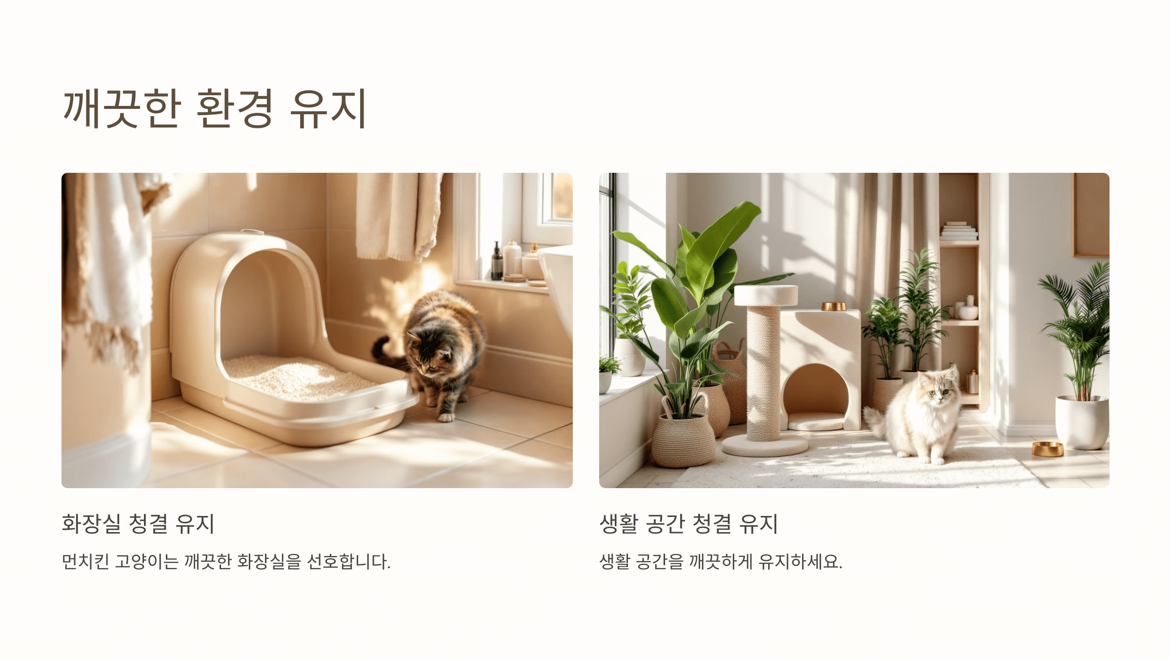 먼치킨 고양이 사진입니다.