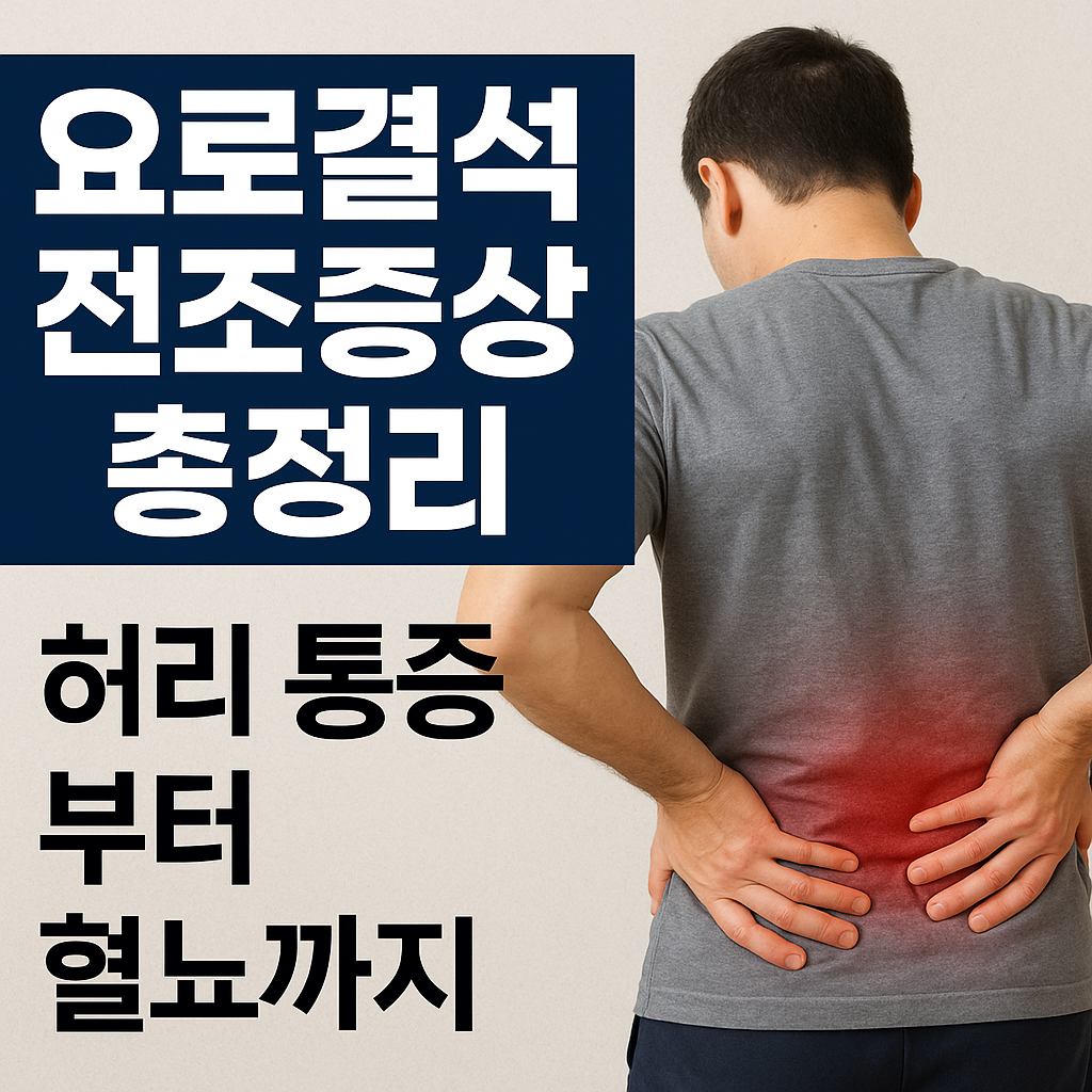 요로결석 초기증상 총정리 허리부터 혈뇨까지