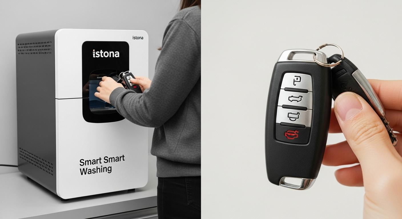 자동차 스마트키 세탁기