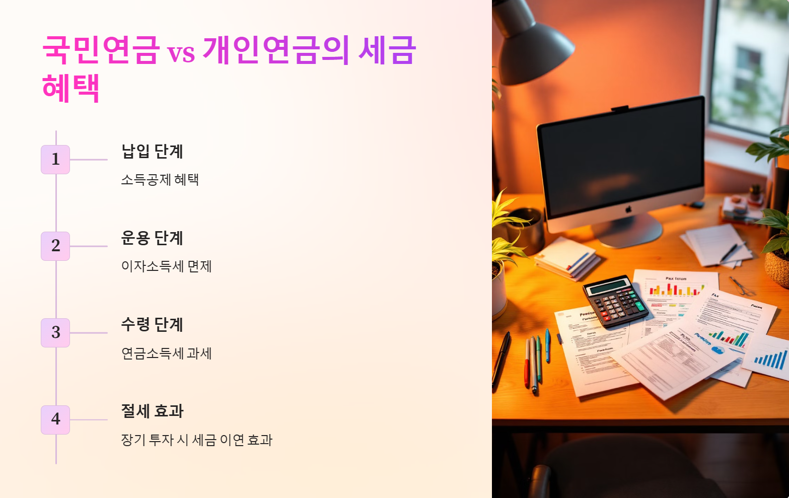 국민연금 vs 개인연금의 세금 혜택