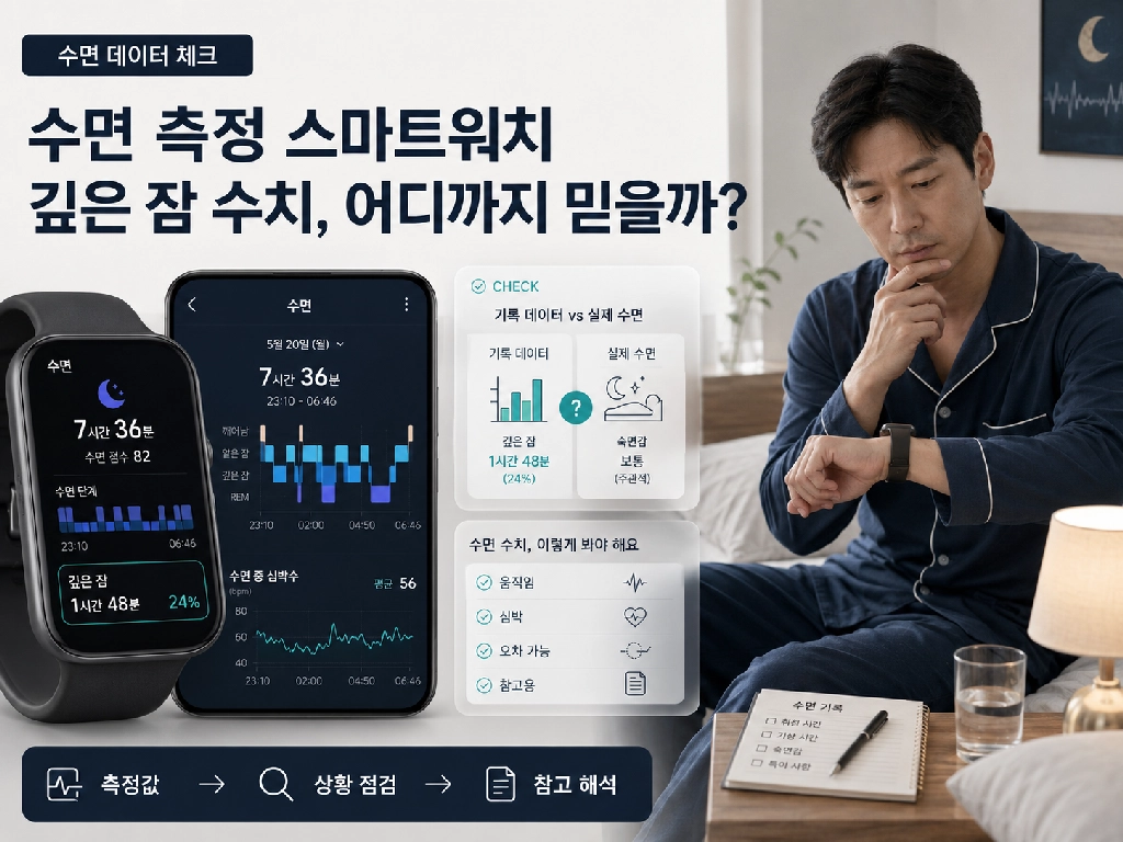 수면 측정 스마트워치, 깊은 잠 수치 어디까지 믿어도 될까