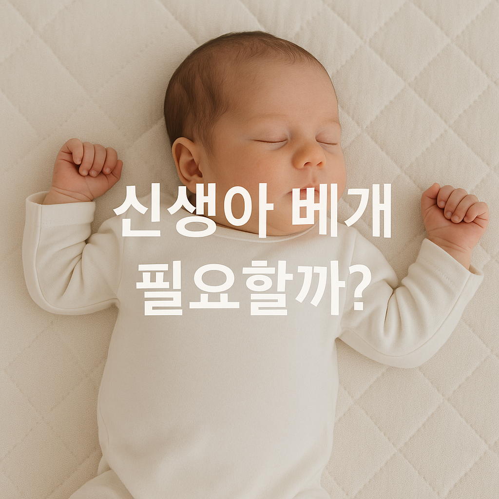 신생아 베개, 써야 할까 수면안전 기준으로 완전 정리
