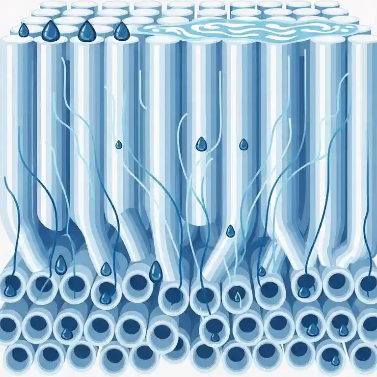 수건 섬유 물 흡수