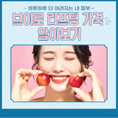 브이로 리프팅 가격 안내