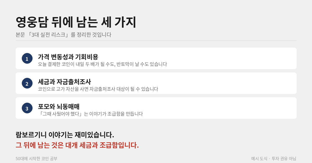 코인 결제가 남긴 세 가지 위험