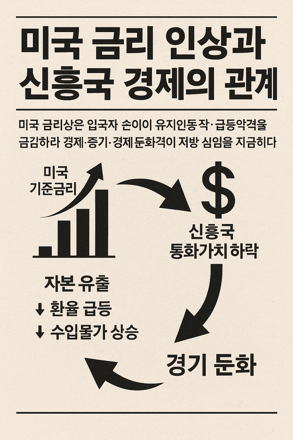 미국 금리 인상과 신흥국 경제의 관계 관련 사진