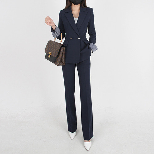 더블수트 명품스타일여성정장 봄 셋업