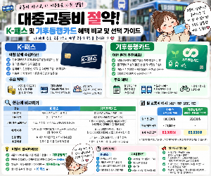 K-패스 및 기후동행카드 혜택 비교 및 선택