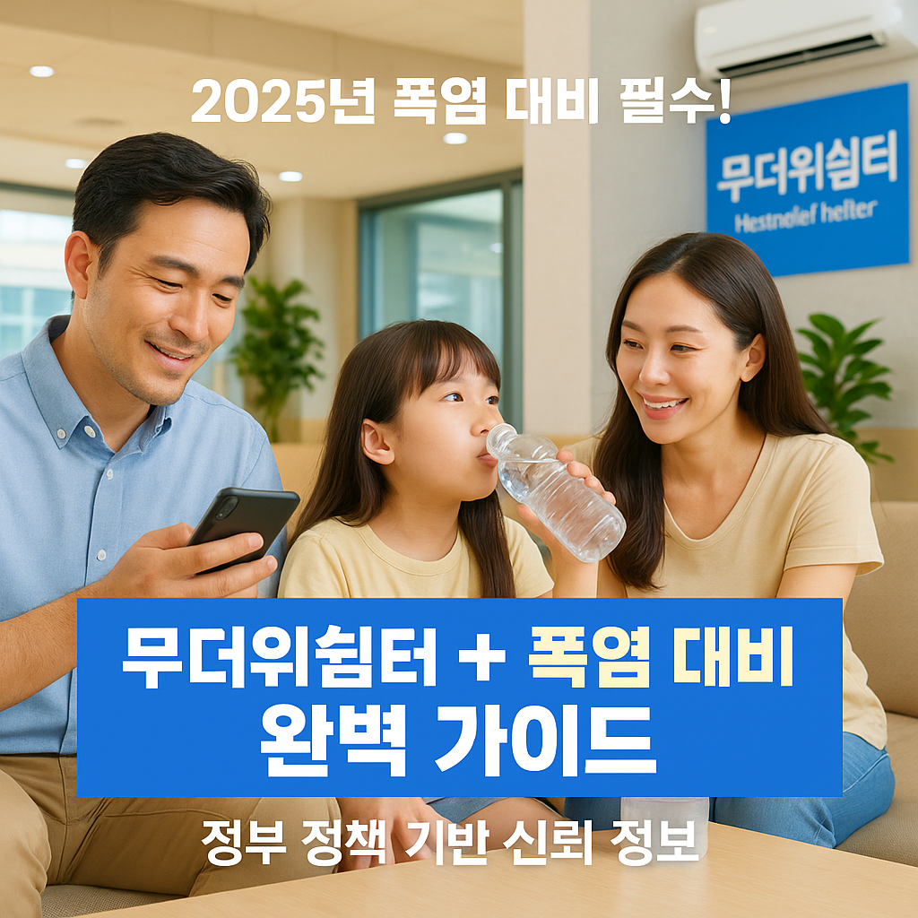 [1편] 2025년 무더위쉼터 + 폭염 대비 완벽 가이드