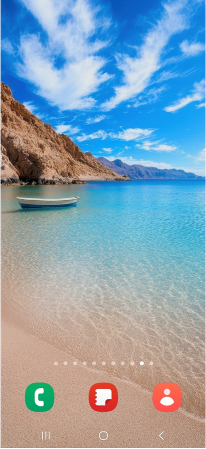 삼성 갤럭시 핸드폰 바탕화면에 시간 보이게 시계 위젯 설정하기