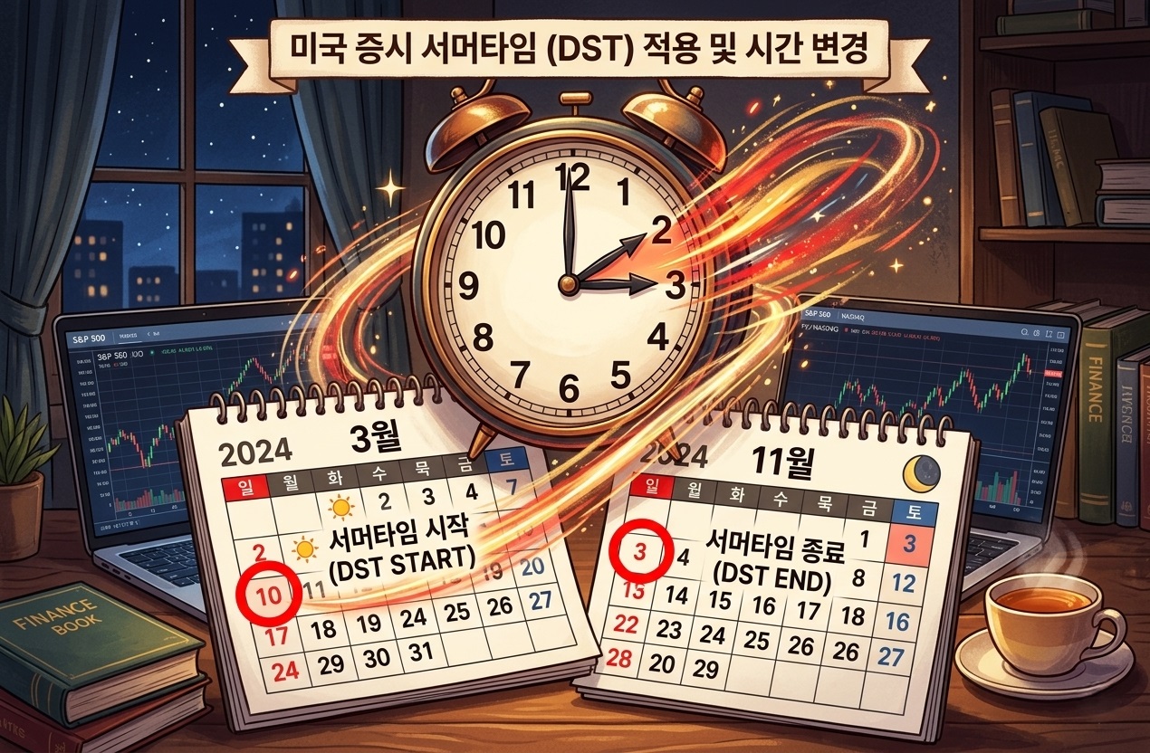 미증시 서머타일 적용 및 변경