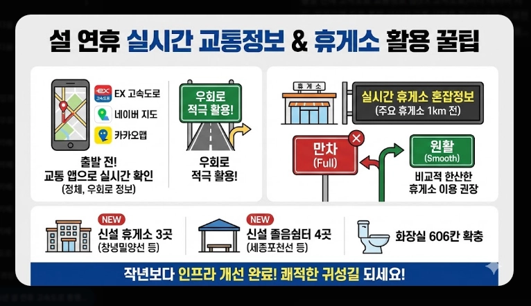 2026년 설 연휴 고속도로 통행료 면제 일정 총정리