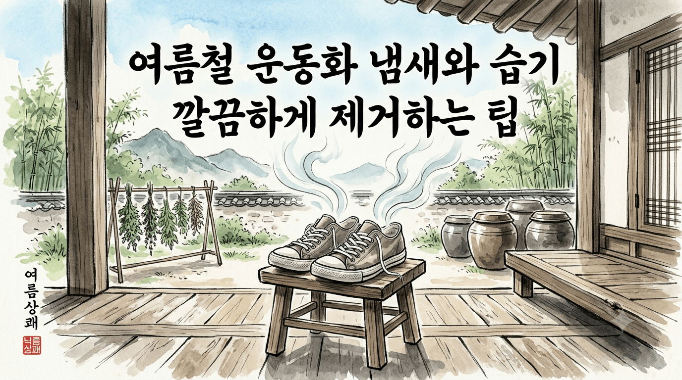 여름철 운동화 냄새와 습기 깔끔하게 제거하는 팁