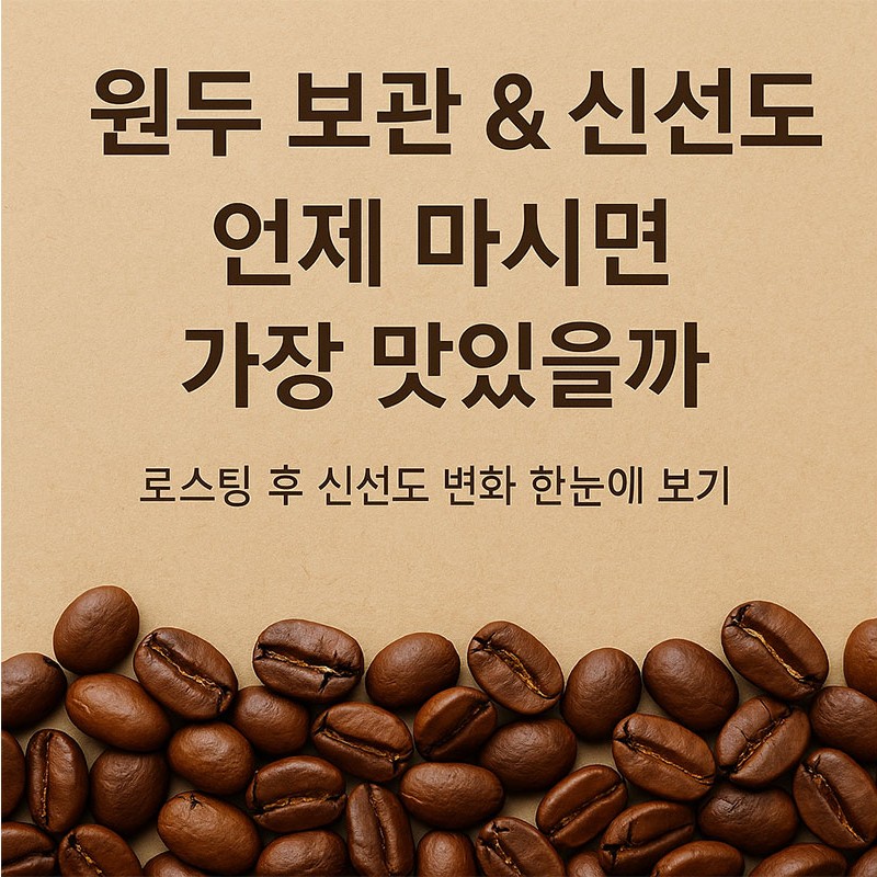 원두보관 & 신선 가이드