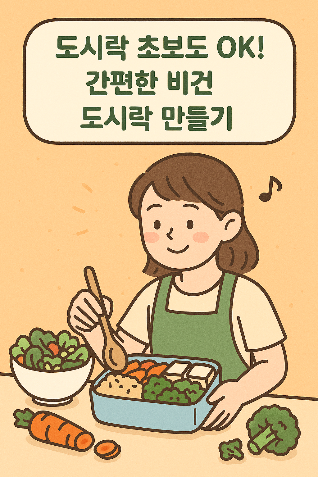 도시락 초보도 OK! 간편한 비건 도시락 만들기