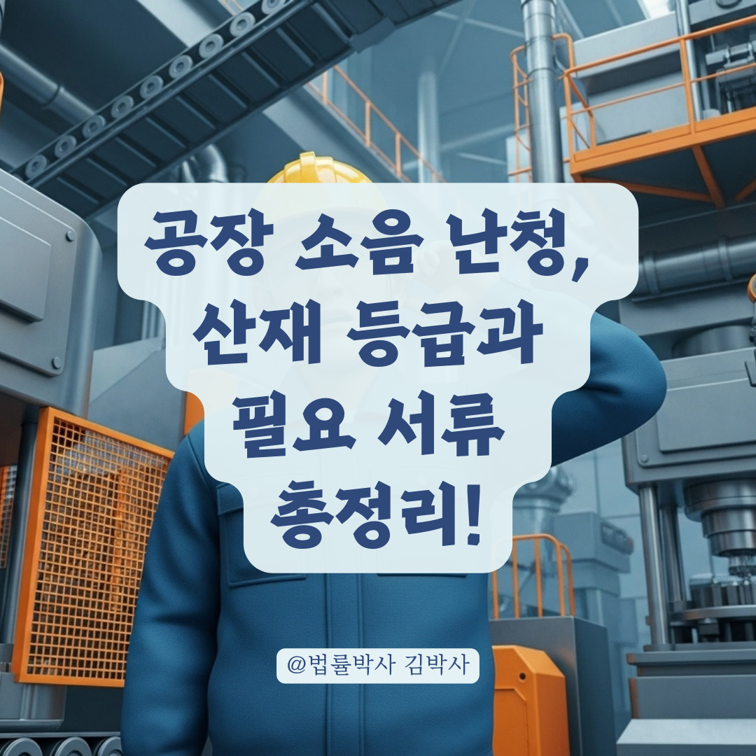 공장 소음으로 나빠진 청력에 대한 산재 등급 판정 기준과 입증 서류