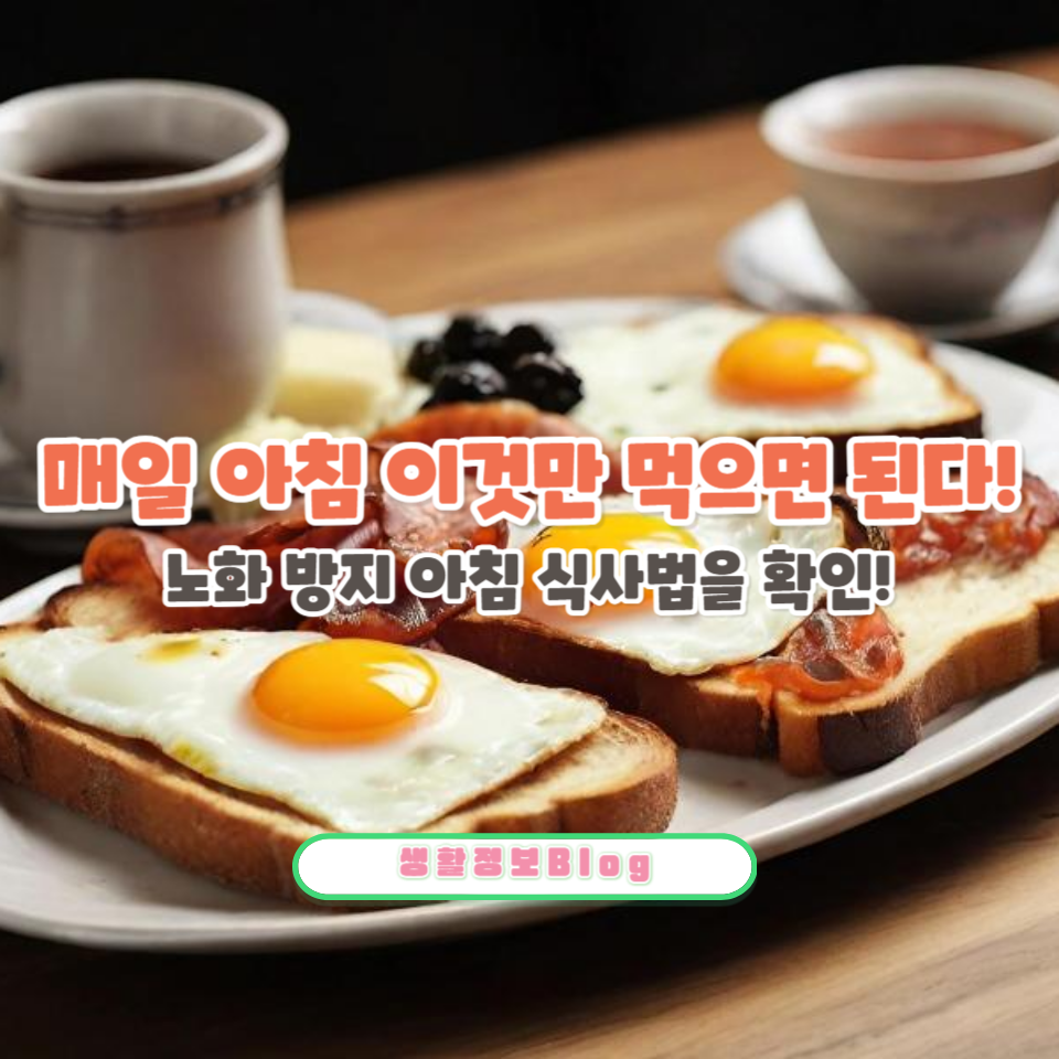 매일 아침 간단히 준비할 수 있는 노화 방지 식사법