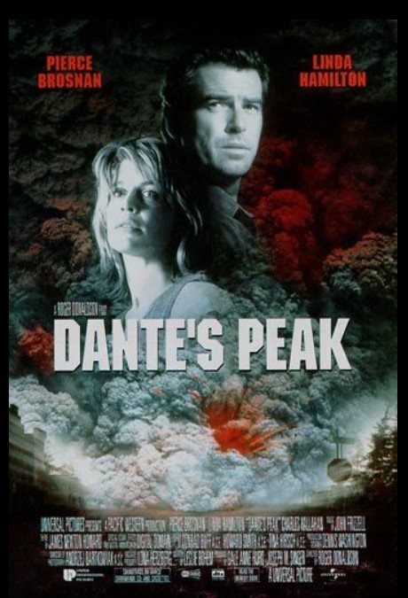 실제 폭발 효과를 적절히 섞어 생생한 비주얼을 완성한 재난 영화 <단테스 피크>.