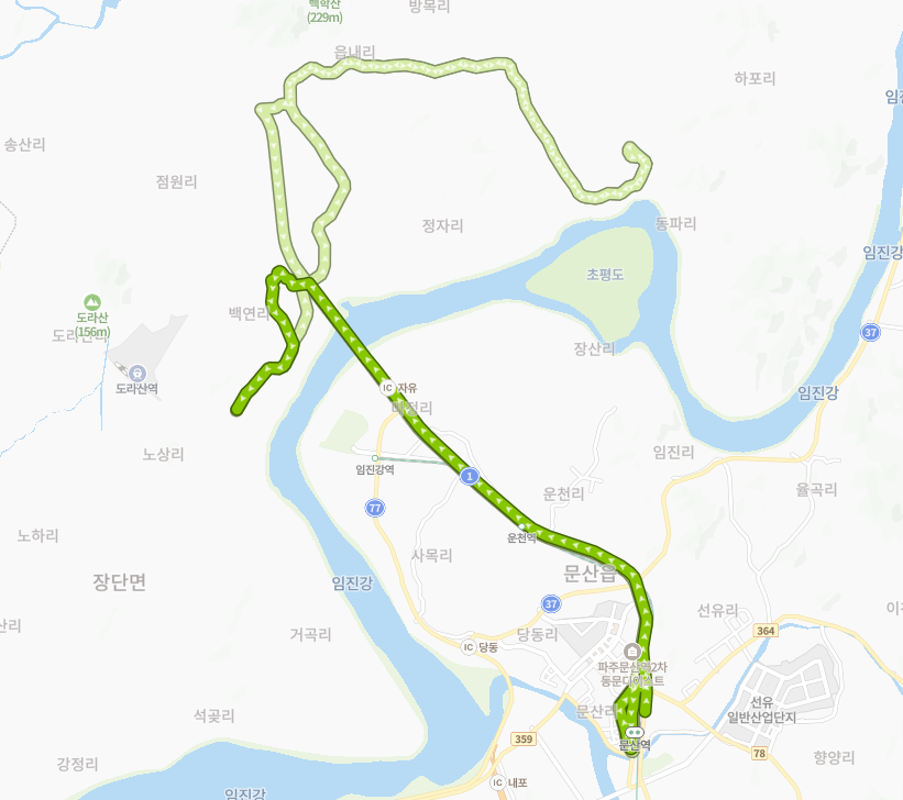 파주-93-14번-버스-노선-지도