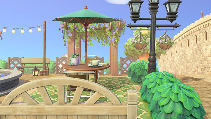 동물의 숲 안내소 광장꾸미기