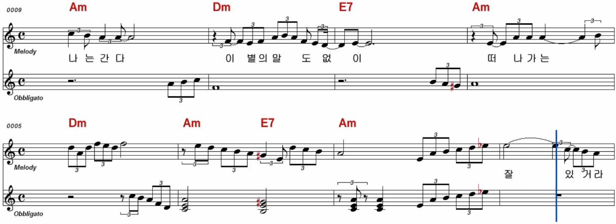 김소유(안정애) - 대전 부르스 악보